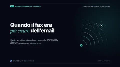 Copertina: «Quando il fax era più sicuro dell’email», Sicurezza informatica