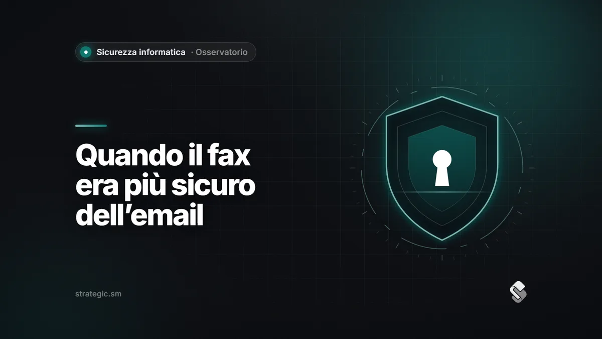 Quando il fax era più sicuro: SPF, DKIM e DMARC contro i falsi mittenti
