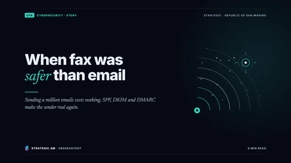 Cover: “When fax was safer than email”, Cybersecurity