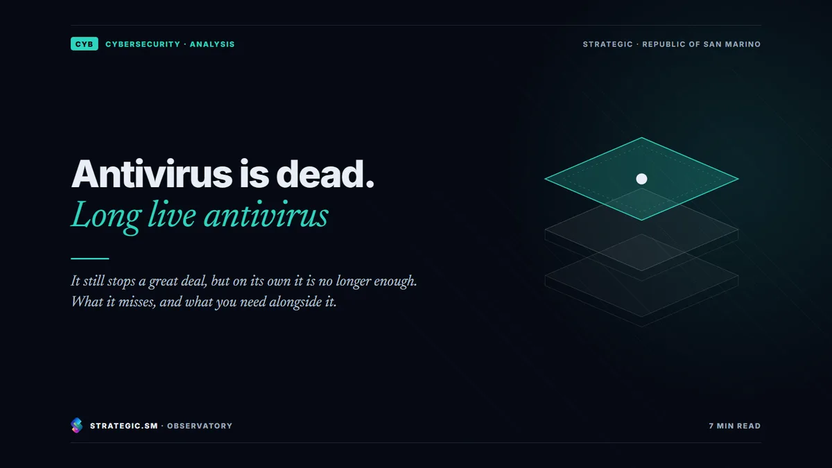 Cover: “Antivirus is dead. Long live antivirus”, Cybersecurity