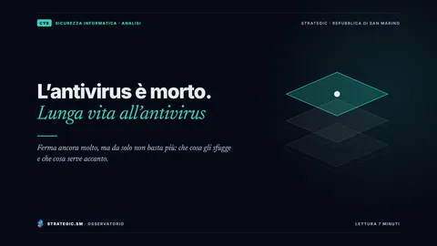 Copertina: «L’antivirus è morto. Lunga vita all’antivirus», Sicurezza informatica