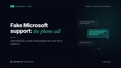 Cover: “Fake Microsoft support: the phone call”, Cybersecurity