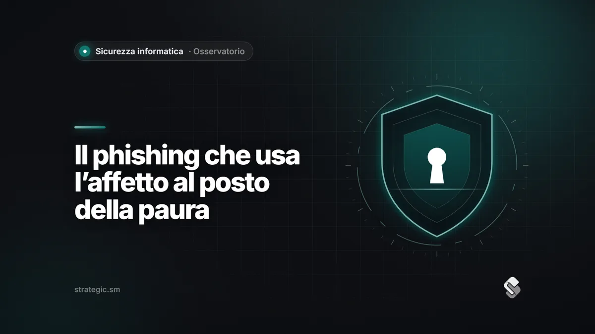 Il phishing affettivo: quando l’esca usa l’affetto e arriva fino in ufficio