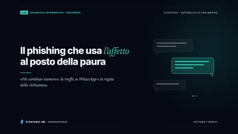 Copertina: «Il phishing che usa l’affetto al posto della paura», Sicurezza informatica