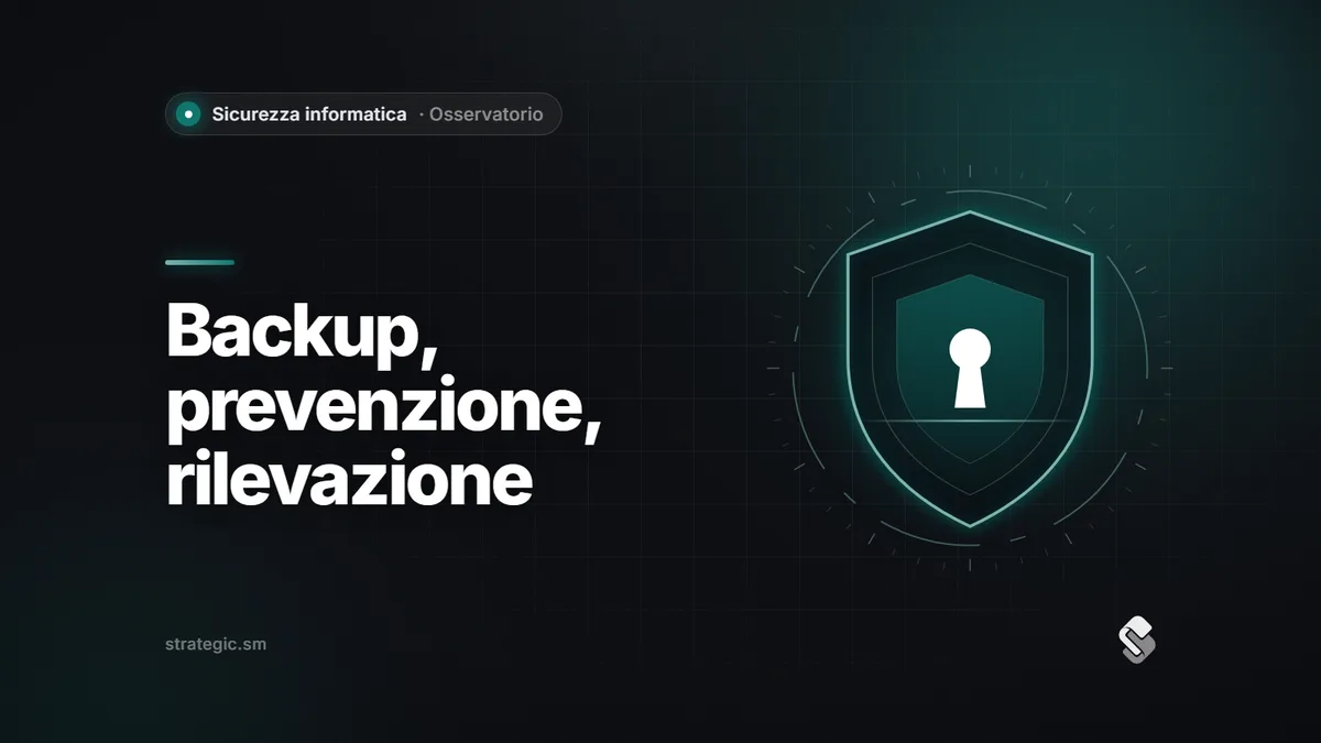 Il tassello mancante: perché il backup non basta senza prevenzione e rilevazione