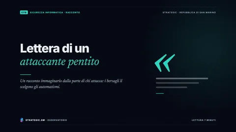 Copertina: «Lettera di un attaccante pentito», Sicurezza informatica