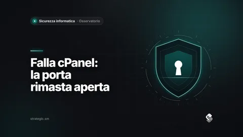 Falla di cPanel: perché dopo il ripristino bisogna cercare la porta rimasta aperta