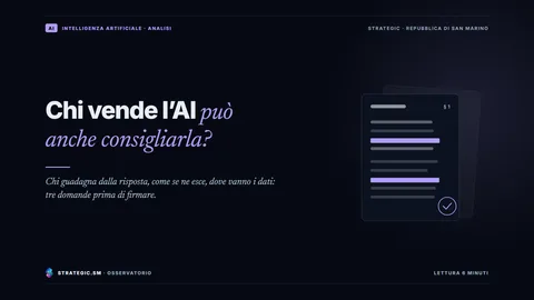 Copertina: «Chi vende l’AI può anche consigliarla?», Intelligenza artificiale