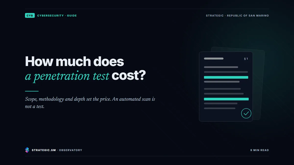 Cover: “How much does a penetration test cost?”, Cybersecurity