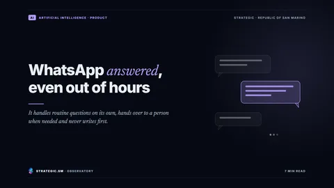 Cover: “WhatsApp answered, even out of hours”, Artificial intelligence