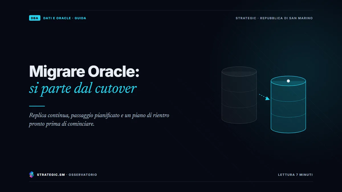 Copertina: «Migrare Oracle: si parte dal cutover», Dati e Oracle