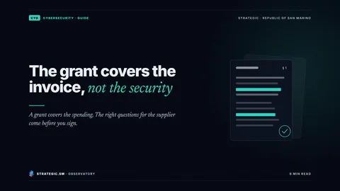 Cover: “The grant covers the invoice, not the security”, Cybersecurity