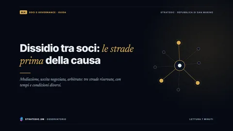 Copertina: «Dissidio tra soci: le strade prima della causa», Soci e governance