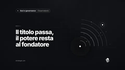 Passaggio generazionale: quando il titolo passa e il potere resta al fondatore