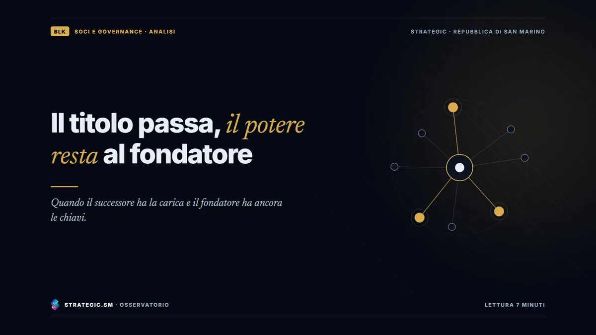 Copertina: «Il titolo passa, il potere resta al fondatore», Soci e governance