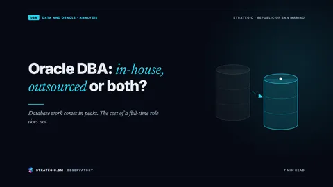 Cover: “Oracle DBA: in-house, outsourced or both?”, Data and Oracle