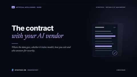 Cover: “The contract with your AI vendor”, Artificial intelligence