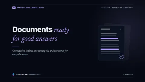 Cover: “Documents ready for good answers”, Artificial intelligence