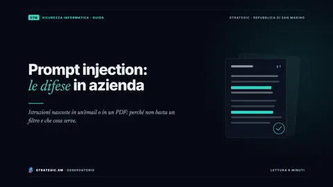 Copertina: «Prompt injection: le difese in azienda», Sicurezza informatica