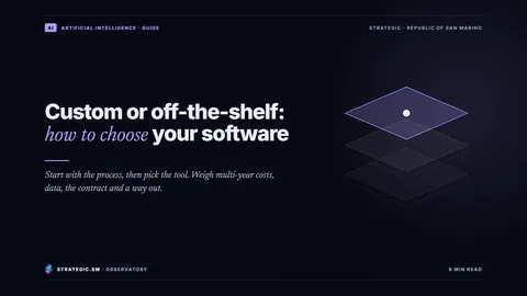 Cover: “Custom or off-the-shelf: how to choose your software”, Artificial intelligence