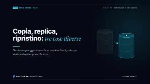 Copertina: «Copia, replica, ripristino: tre cose diverse», Dati e Oracle