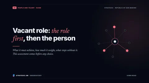 Cover: “Vacant role: the role first, then the person”, People and talent