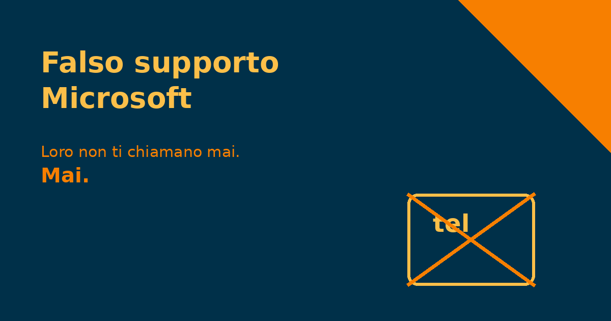 Telefono falso supporto