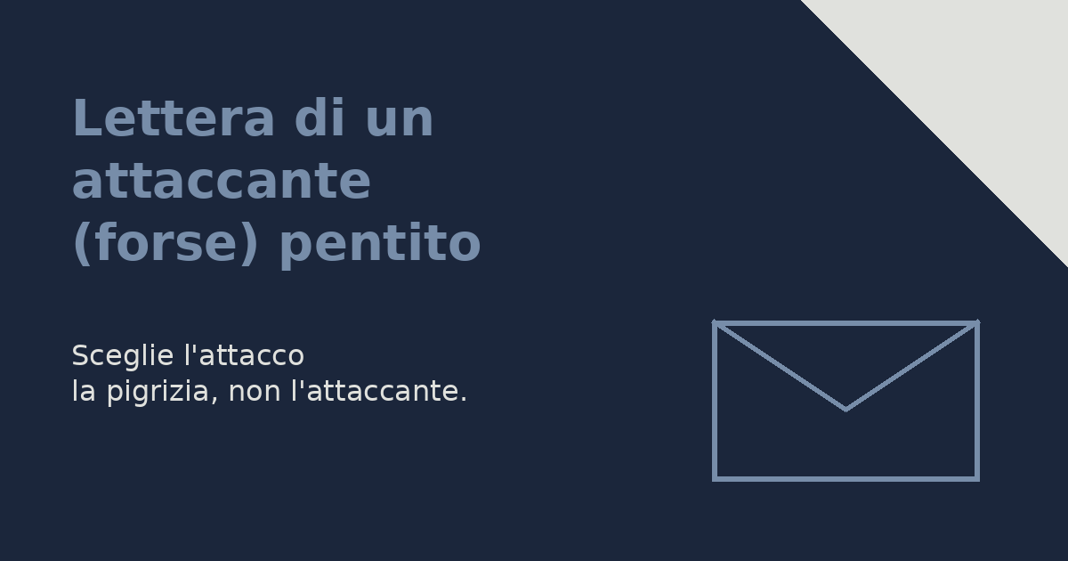 Busta lettera attaccante